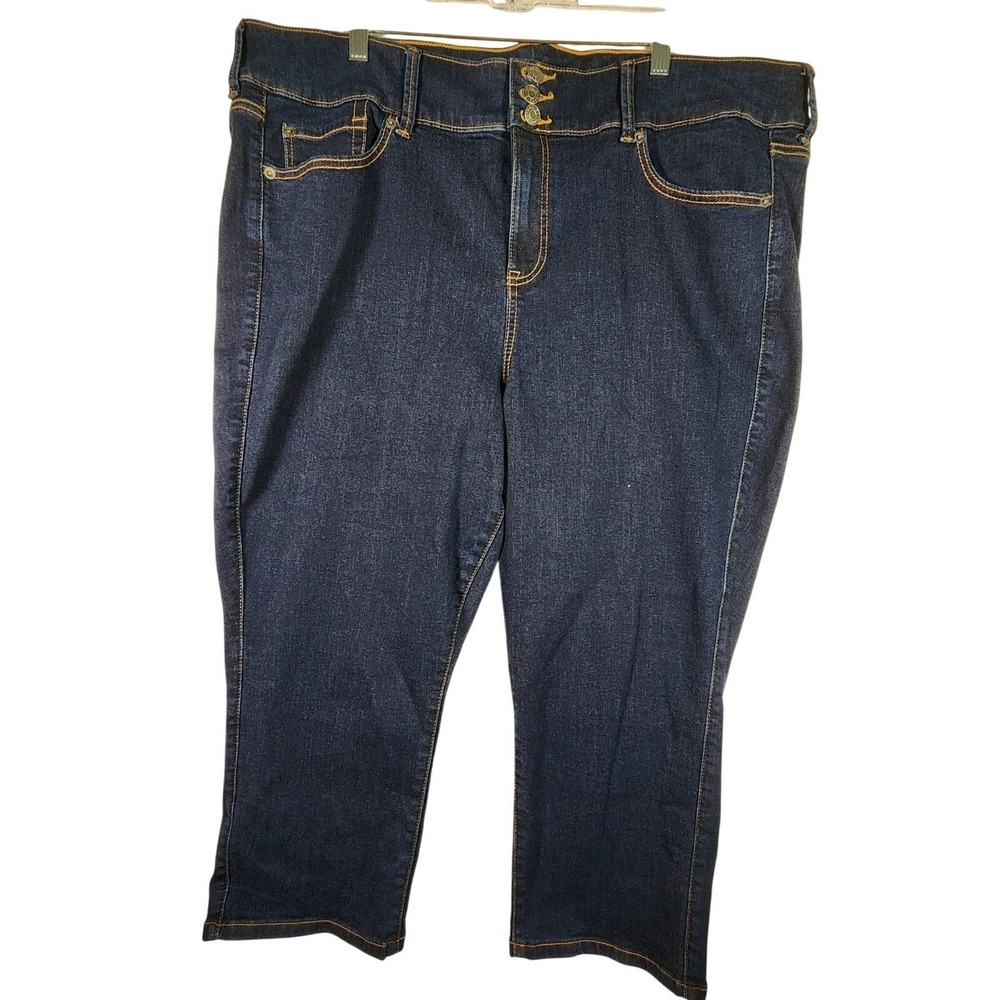 Torrid NWT Woman 24 High Rise Super Soft Skinny Crop Jeggings Dark Wash Denim